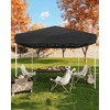 10x10FT Pop Up Canopy with Portable Bag, Black