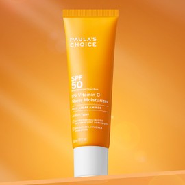 Paula's Choice 5% Vitamin C Moisturiser SPF 50 - Face Day Cream Hydrates & Brightens Skin - Multi-Active Sun Protection - with 3 Types of Vitamin C - All Skin Types - 60 ml