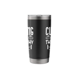 Winter Sport Curling Stone Curling Is My Therapy Stainless Steel Insulated Tumbler
