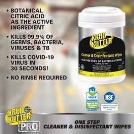 Krud Kutter Pro Krud Kutter Pro 367508 One Step Cleaner & Disinfectant Wipes, 160 Wipes (Pack of 2)