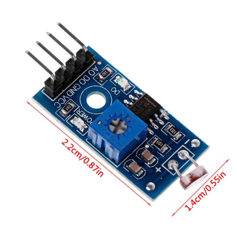 Fasizi 5pcs Digital Light Intensity Sensor Module Photo Resistor Photoresistor