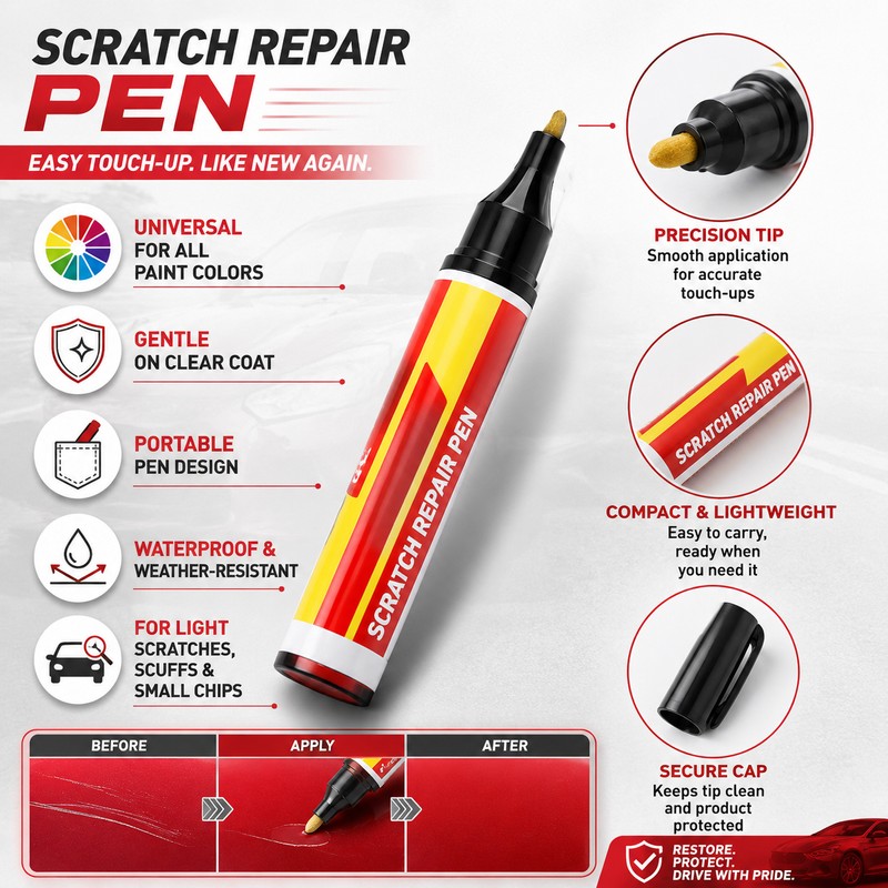 Car Scratch Remover Pen for Paint Touch-Ups – Easy DIY