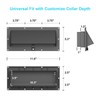 WanDwel Aluminum RV Exhaust Range Hood Vent Cover with Adjustable