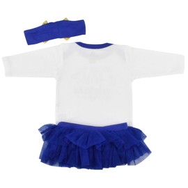 Unique Baby Girls 1st Hanukkah Layette Outfit Tutu Romper Headband (12 Months)