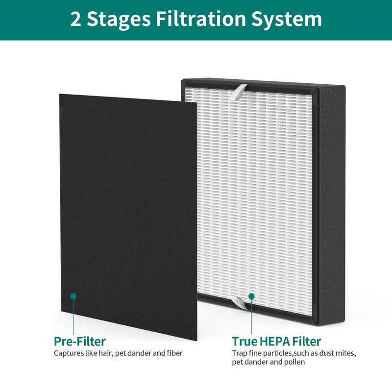 GoKBNY 2-Pack BF35 True HEPA Replacement Filter Compatible with BF35