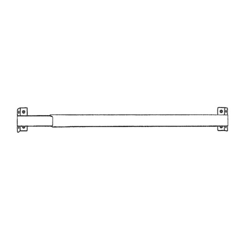 Graber Flat Lock-Seam Sash Rod (28 to 48-Inch Adjustable Width,