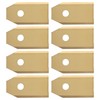 45pcs Robot Mower Blades Replacement Golden Stainless Steel Garden Mowing