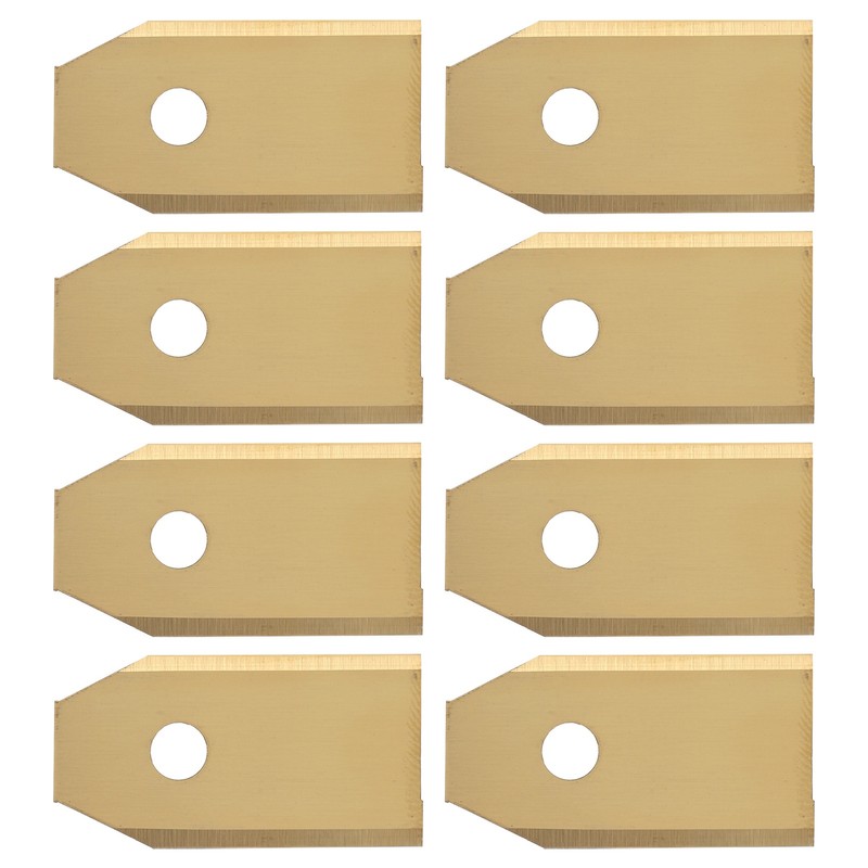 45pcs Robot Mower Blades Replacement Golden Stainless Steel Garden Mowing