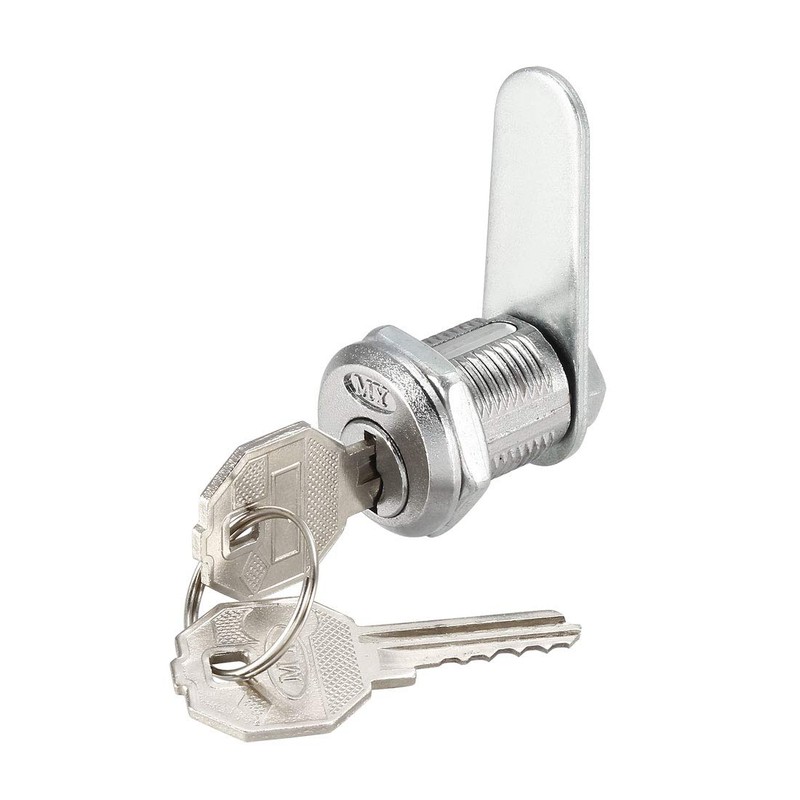 sourcing map Cam Lock 20mm Cylinder Length 48mm Flat Cam
