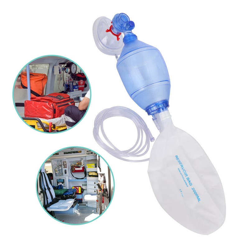PVC Breathing Manual Resuscitator Emergency Aid Artificial Resuscitation DevicesChild 2#