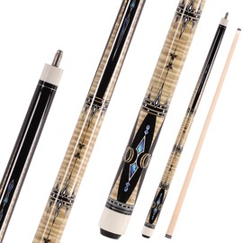 Bili Biliard 58 inch Canadian Maple Billiard Pool Cue Stick, 13mm 1/2 Maple Billiard Pool Stick, House Bar Pool Table Sticks for Men(Numerous Styles to Choose from) (P16)