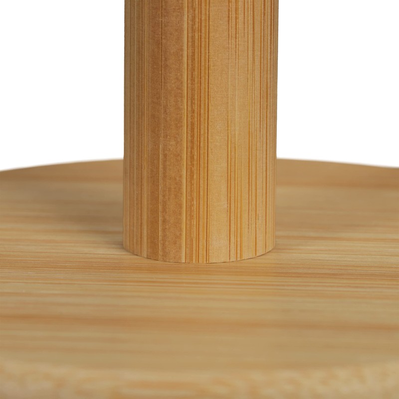 Relaxdays Standing Kitchen Roll Holder Bamboo Roll Holder for Kitchen,