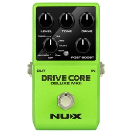 NUX | Drive Core Deluxe MKII Overdrive Pedal – 8 Analog Modes True Bypass, Post Boost, Compact Stompbox – For Electric Guitar, Tube Amp, FX Loop, Pedalboard, Boss, JHS, Analog Drive