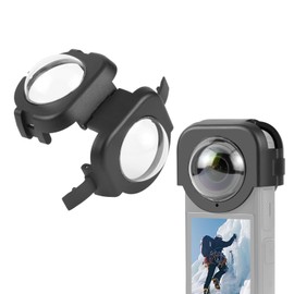 Lens Cover for Insta 360 X 4 PULUZ Optical Glass Material 98% Translucency 9H Hardness Lens Protective Cover for Insta 360 X 4 Lens Protective Cover for Insta 360 X 4 Waterproof, Dustproof, Anti-fall,