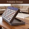 Wooden Folding Crossword Board Game – Word Game Set with