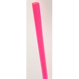 1" Diameter x 18" Long Fluorescent Pink Clear Translucent Extruded Acrylic Plexiglass Lucite Rod - 25.4mm