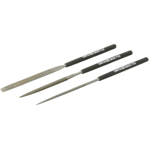 Tamiya Craft Tool Series No. 104 Basic File Set, Fine