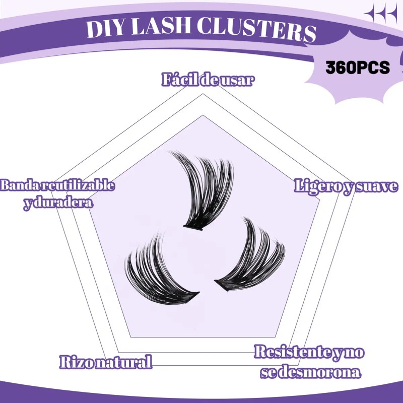 Pro Pestañas Extensions Kit 60d 80d 8-16 Mm