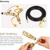 Mtsooning 1/4 inch RV Quick Connect Adapter Conversion Fitting, Propane