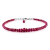 InfinityGemsArt Burmese Ruby, Natural Gemstone Full Beads Bracelets Jewelry, Birthstone,