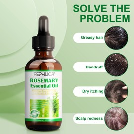 Rosemary Oil for Hair Regrowth(4.04 Fl Oz),Mulitpurpose 100% Pure Rosemary Essential Oil for Hair Loss,Hair Skin Nail Nourishment,Stimulates Hair Growth,Rid of Itchy and Dry Scalp for Unisex