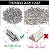 UNICRAFTALE Pack of 100 304 Stainless Steel Bead Tips Knot
