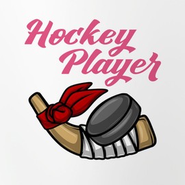 CafePress Ice Hockey Player Women Female Hock Pint Glass, 16 oz. Drinking Glass