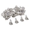 HappyHome Corsage Pins, 1.2 inches (30 mm), Silver, Set of