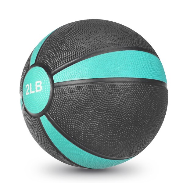 JBM Medicine Ball Slam Ball 2lbs 4lbs 6lbs 8lbs 10lbs 12lbs 15lbs Workouts/Exercise Strength Training Cardio Exercise Plyometric & Core Training Squats, Lunges (Blue - 2LB, Medicine Balls)