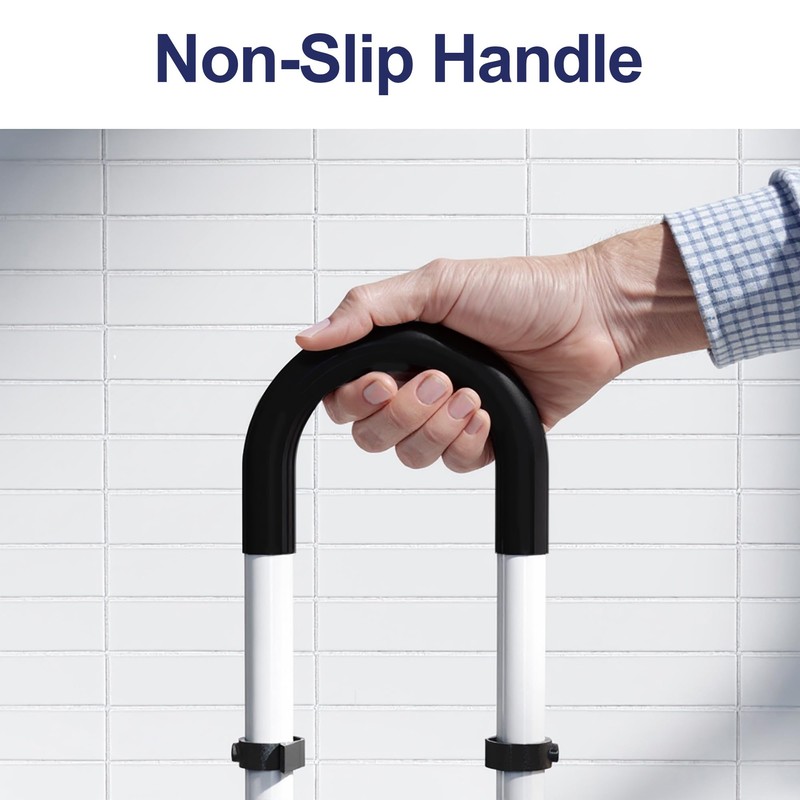 Adjustable Height Bathtub Handle Grab Bar, Bathtub Safety Rail &