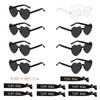 Sunglasses Team Bride, Heart Sunglasses, Black, Pack of 8 Jga
