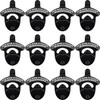 HAIICEN 12 PCS Bulk Bottle Opener Wall Mounted Black White