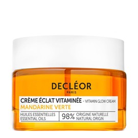 Decléor, Day Cream, Moisturiser, smooths The Appearance of fine Lines, Leaving Skin energised with a Healthy-Looking Glow, with Green Mandarin Essential Oils and Hyaluronic Acid, Vitamin Glow Cream