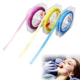 Landrain 3 Volumes Tooth Sandpaper Interdental Spaces, Tooth Sandpaper for Spaces (4 mm x 6 m)