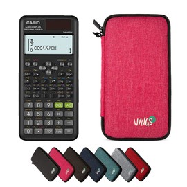 CALCUSO Economy Pack: Casio FX-991ES Plus 2nd Edition Technical Scientific Calculator and WYNGS Protective Case, Pink