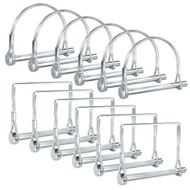 Trailer Coupler Pin Set, 12 Pack, PTO Shaft Locking Pins with Wire Retainer, Heavy Duty