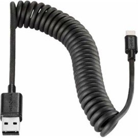 Insignia Apple MFi Certified 6'  Coiled Charge-and-Syn