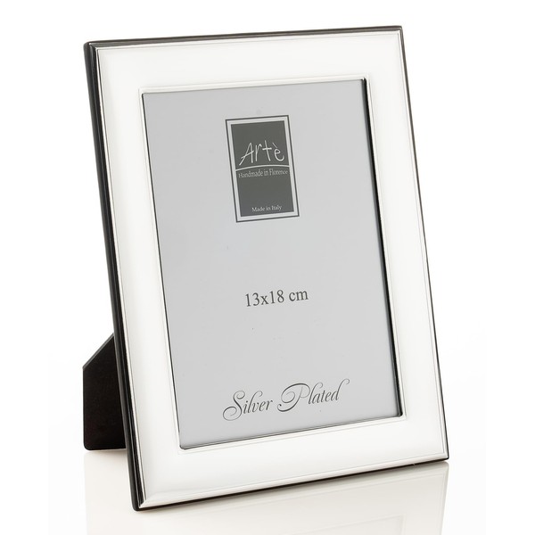 ARTÉ 13x18 Photo Frame, Made in Italy, Elegant Silver Plated,