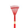 Xifando Small Leaf Rake-Wooden Handle Leaf Rake for Little Helper