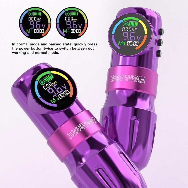 Wormhole Tattoo Gun Kit Wireless Tattoo Kit Tattoo Machine with