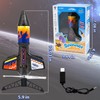 Acelane Outdoor Rocket Toy for Children, Motorised Rocket with Parachute,