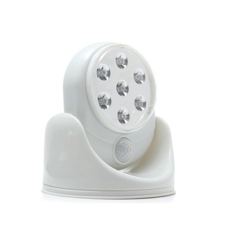Motion Activated Cordless 7-LED Light Sensor Outdoor Garden Living Light