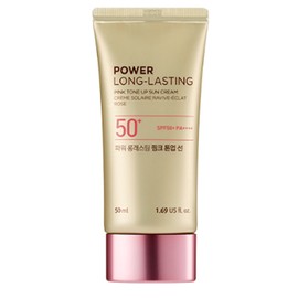 THE FACE SHOP Power Long Lasting Pink Tone Up Sun 50ml (SPF50+) / 더페이스샵 파워 롱래스팅 핑크 톤업 선 50ml(SPF50+)