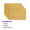 Sweet Home Collection 100% Cotton Placemats for Dining Room Rectangle