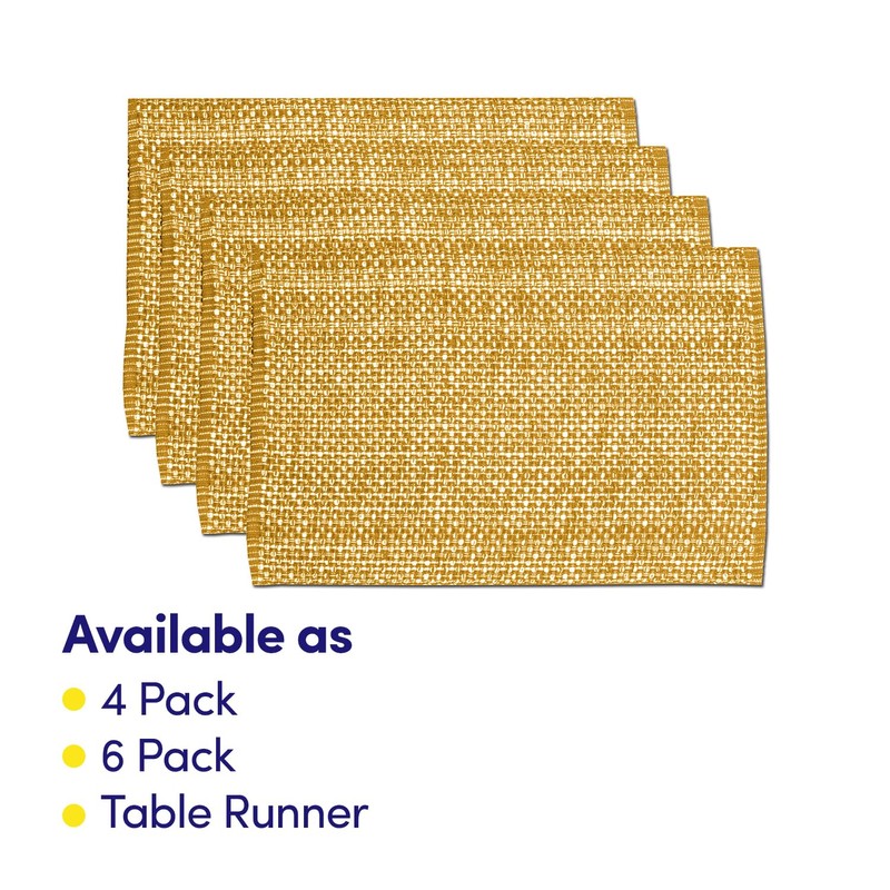 Sweet Home Collection 100% Cotton Placemats for Dining Room Rectangle