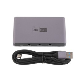 Video Capturing Card 4K 60Hz HDR USB 3.0 1080P Aluminum Alloy 3.5mm Audio Cam Link Card for Live Streaming Gaming HC868