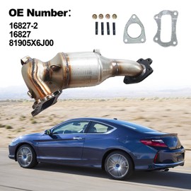 LOMEEN 16827-2 Catalytic Converter Bolts Gasket Compatible with Honda Accord 2.4L 2013-2017，Honda CR-V 2.4L 2015-2019，Acura TLX 2.4L 2015-2020，16827 81905X6J00