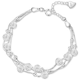 Pulsera de plata 925 para Mujer, Pulseras Elegante Brazalete Dije Moda Ajustable Joyería para Mujeres, Regalos para Mamá, Esposa, Madre y Amigas, Regalos para Mujer Día de Madre, Cumpleaños