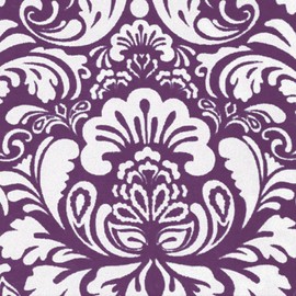 DII Cotton Adjusatble Women Kitchen Apron with Pockets and Extra Long Ties, 37.5 x 29, Cute Apron for Cooking, Baking, Gardening, Crafting, BBQ-Damask Eggplant