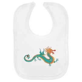 Azeeda 'Chinese Dragon' Soft Cotton Baby Bib (BI00061609)